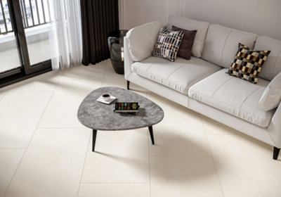 Top Ceramics Beige Stone Effect Tiles Porcelain Matt Floor Wall (L)60cm x (W)120cm Each box 1.44sqm