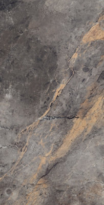 Top Ceramics Black Marble Effect Tiles High Gloss Floor & Wall Porcelain Tile - SAMPLE