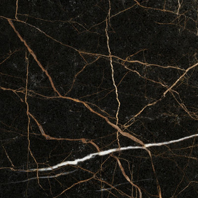 Top Ceramics Black Marble Tiles Porcelain Matt Floor Wall (L)60cm x (W)60cm Each box 1.08sqm
