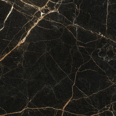 Top Ceramics Black Marble Tiles Porcelain Matt Floor Wall (L)60cm x (W)60cm Each box 1.08sqm - 3