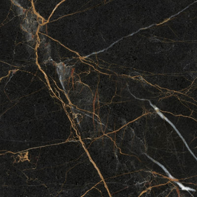 Top Ceramics Black Marble Tiles Porcelain Matt Floor Wall (L)60cm x (W)60cm Each box 1.08sqm - 4