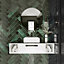 Top Ceramics Green Gloss Metro Ceramic Wall Tile Flat Bumpy (L)530mm x (W)107mm Each box 0.85sqm