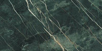 Top Ceramics Green Marble Effect Tiles High Gloss Floor & Wall Porcelain Tile (L)120cm x (W)60cm Each box 1.44sqm
