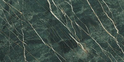 Top Ceramics Green Marble Effect Tiles High Gloss Floor & Wall Porcelain Tile (L)120cm x (W)60cm Each box 1.44sqm