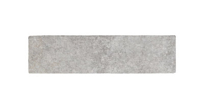 Top Ceramics Grey Brick Effect Tiles Wall Porcelain Tile (L)250mm x (W)60mm Each box 0.69sqm - 3