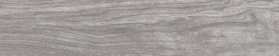 Top Ceramics Grey Porcelain Wood Effect Matt Floor Wall Tile (L)49.2cm x (W)9.9cm Each box 0.75sqm