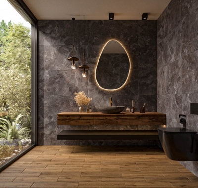 Top Ceramics grey Stone Tiles Porcelain Matt Floor Wall - Sample