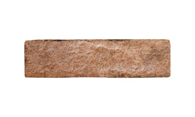 Top Ceramics Red Brick Effect Tiles Wall Porcelain Tile (L)250mm x (W)60mm Each box 0.69sqm - 3