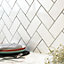 Top Ceramics White Flat Gloss Metro Ceramic Wall Tile (L)200mm x (W)100mm Each box 0.88sqm