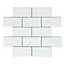 Top Ceramics White Flat Gloss Metro Ceramic Wall Tile (L)200mm x (W)100mm Each box 1sqm