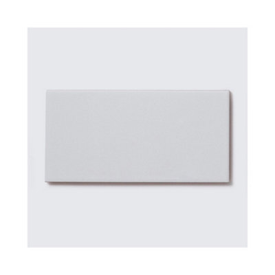 Top Ceramics White Flat Matt/Satin Metro Ceramic Wall Tile (L)200mm x (W)100mm Each box 0.88sqm