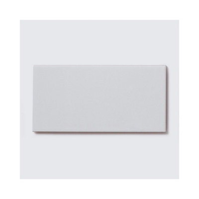 Top Ceramics White Flat Matt/Satin Metro Ceramic Wall Tile (L)200mm x (W)100mm Each box 0.88sqm