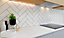 Top Ceramics White Flat Satin/Matt Metro Ceramic Wall Tile (L)300mm x (W)100mm Each box 0.84sqm-28 tiles