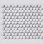 Top Ceramics White Hexagon Mosaic Tile Satin (L)25.5 x (W)29.50mm