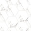 Top Ceramics White Marble Matt Hexagon Floor Wall Tile (L)22.5cm x (W)22.9cm Each box 0.87sqm