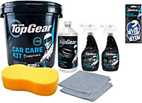 Top Gear - 7 Piece Car Cleaning Kit + 2 Pack of Air Fresheners