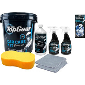 Top Gear - 7 Piece Car Cleaning Kit + 2 Pack of Air Fresheners