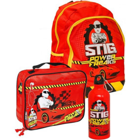 Top Gear The Stig Power Freaks Insulated Lunch Bag with Backpack & Metal Drinks Bottle