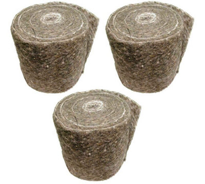 Topsleeve Pipe Insulation Lagging Natural Wool Felt Wrap (Pack of 3 Rolls) Price Comparisons | Compare The Build