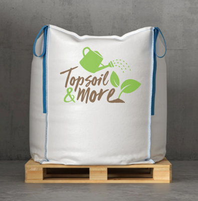 Topsoil and More Grass Seeding Topsoil 50/50 Mix Bulk Bag - for wetter gardens - 830 litres