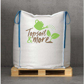 Topsoil and More Grass Seeding Topsoil 50/50 Mix Bulk Bag - for wetter gardens - 830 litres