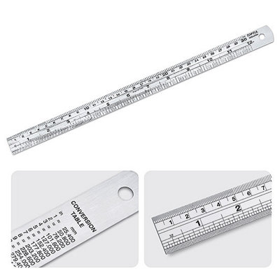 Toptul 300mm Stainless Steel Ruler Precision Measurement Durable IABA0300