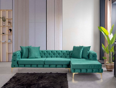 Large 2025 green sofa