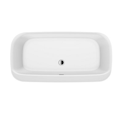 Toronto White Acrylic Freestanding Bath (L)1600mm (W)800mm
