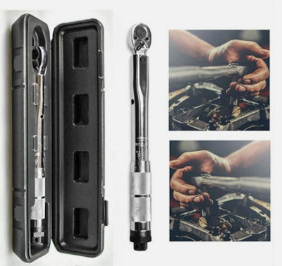 Torque Wrench 3/8" Ratchet Square Drive Click Calibrated 19 - 110 NM ...