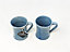 Torres Ferreras Cielo Hand Dipped Stoneware Set of 2 Curved Mugs (D) 10cm x (H) 11.5cm