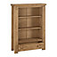 Tortilla 1 Drawer Bookcase - L28.5 x W87 x H120 cm - Distressed Waxed Pine