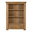 Tortilla 1 Drawer Bookcase - L28.5 x W87 x H120 cm - Distressed Waxed Pine