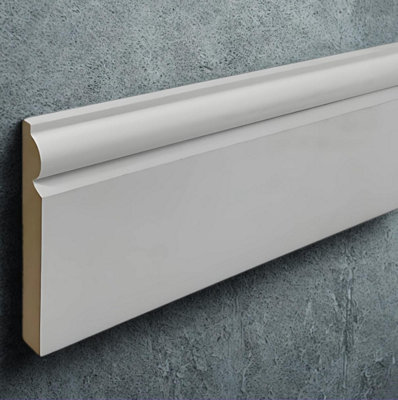 TORUS MDF Skirting Board (L) 1200mm (H) 120mm (T) 17mm Undercoated with Smooth Fully Finish