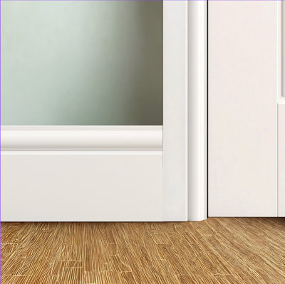 TORUS MDF SKIRTING BOARD (L)3000mm(H)138mm(T)17mm -Fully Finished -No require painting (pack of 4)