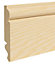 Torus Pine Skirting Boards 120mm x 20mm x 3.9m. 4 Lengths In A Pack
