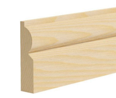Torus Pine Skirting Boards 70mm x 20mm x 4m. 4 Lengths In A Pack