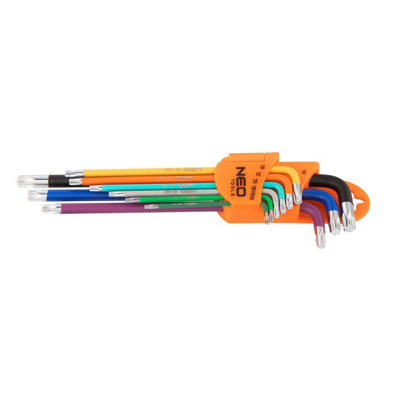 Torx Keys T10-T509pc SetWith Hole NEO TOOLS