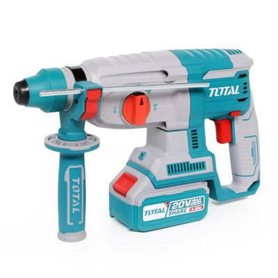 Total Li-Ion 20V Rotary Hammer (with 2 x Batteries & Charger