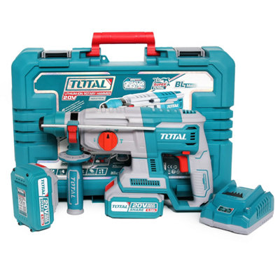 Total Li-Ion 20V Rotary Hammer (with 2 x Batteries & Charger