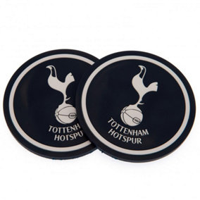Tottenham Hotspur FC Coaster Set (Pack Of 2) Blue (One Size)