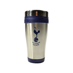 Tottenham Hotspur FC Executive Metallic Travel Mug Silver/Blue (One Size)