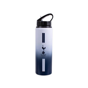 Tottenham Hotspur FC Fade Aluminium Water Bottle Black/White (One Size)