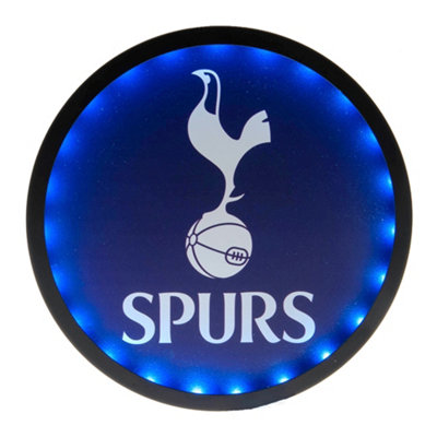 Tottenham Hotspur FC LED Metal Plaque Navy/White (One Size)