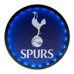 Tottenham Hotspur FC LED Metal Plaque Navy/White (One Size)