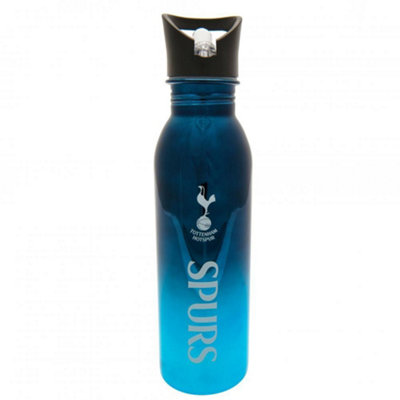 Tottenham Hotspur FC Metallic Sports Bottle Sky Blue/Deep Teal/Black (One Size)