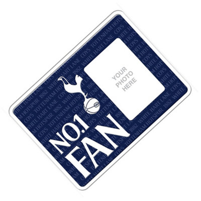 Tottenham Hotspur FC No 1 Fan Photo Frame Sign Navy Blue/White (One Size)