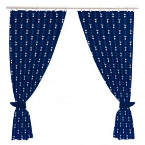 Tottenham Hotspur FC Official Curtains Navy (One Size)