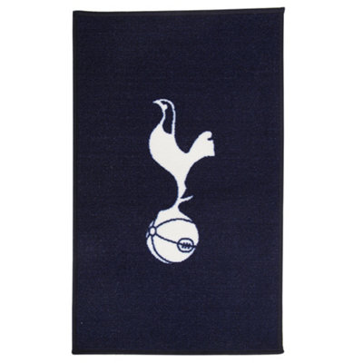 Tottenham Hotspur FC Official Printed Football Crest Rug/Floor Mat Navy/White (One Size)