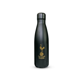 Tottenham Hotspur FC Stainless Steel Thermal Water Bottle Black/Gold (One Size)