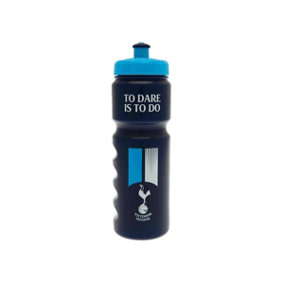 Tottenham Hotspur FC To Dare Is To Do Crest Plastic Water Bottle Navy/White (One Size)